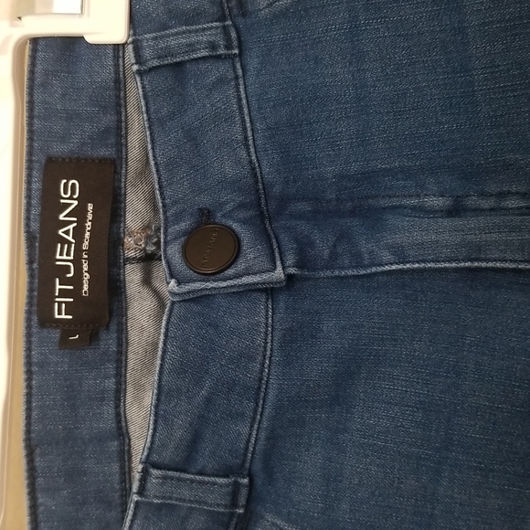 Fitjeans Mid Waisted Women's 360 Blue size Large - Picture 3 of 8